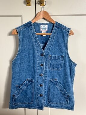 Vintage St. John's Bay Blue Denim Vest